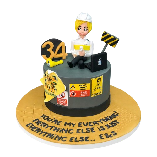 Erkek Mimar Doğum Günü Pastası
