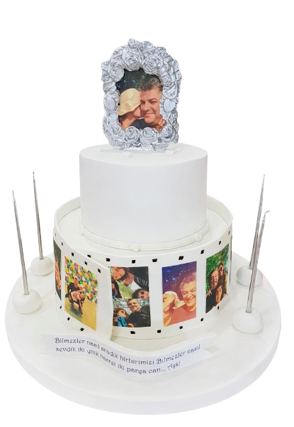 Fotoğraflı Aile Doğum Günü Pastası