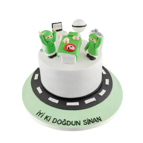Doktor Temalı Doğum Günü Pastası