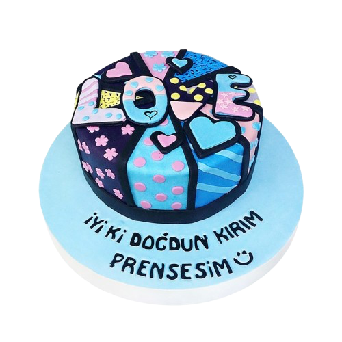 Love Doğum Günü Pastası