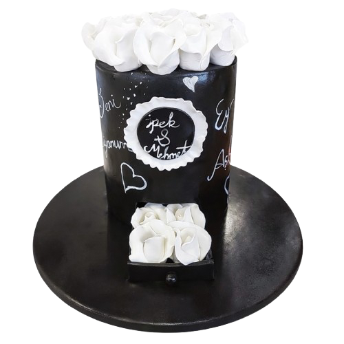 Hediye Gül Paketi Pastası