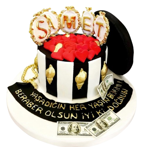 Kalpli Kutucuk Sevgili Pastası