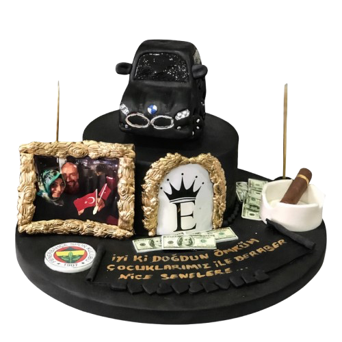 Arabalı Big Boss Butik Pastası