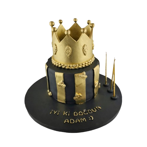 Taçlı Big Boss Doğum Günü Pastası