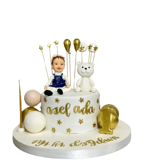 Ayıcıklı Çocuk Doğum Günü Pastası