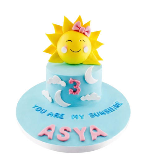 Güneş Temalı Doğum Günü Pastası