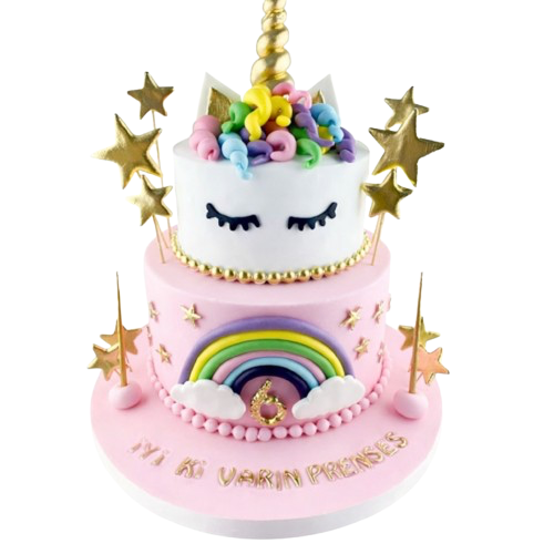 Rakamlı Unicorn Doğum Günü Pastası