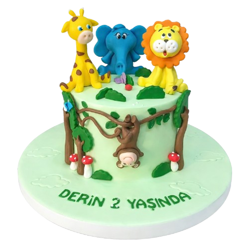 Sevimli Hayvanlar Alemi Pastası