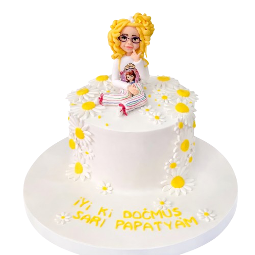Papatya Kız Doğum Günü Pastası
