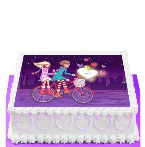 İlanı Aşk Resimli Pasta