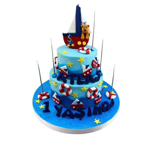 Kaptan Ayıcık Doğum Günü Pastası