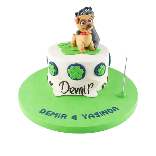 Sevimli Köpekler Doğum Günü Pastası