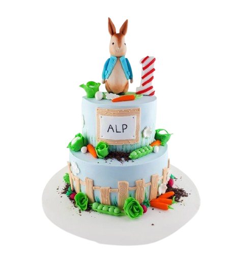 Rakamlı Tavşan Doğum Günü Pastası