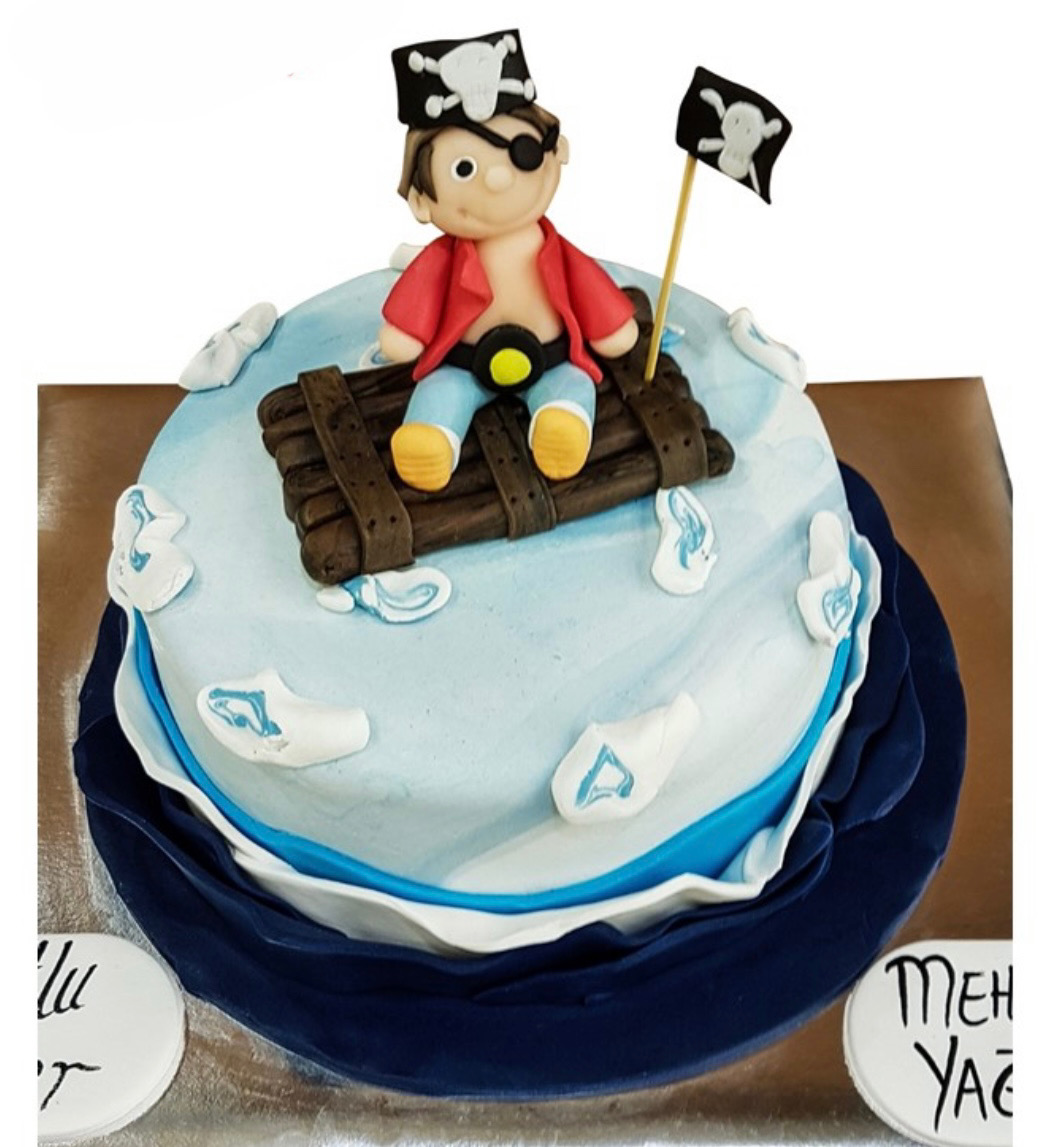 Korsan Temalı Butik Pasta