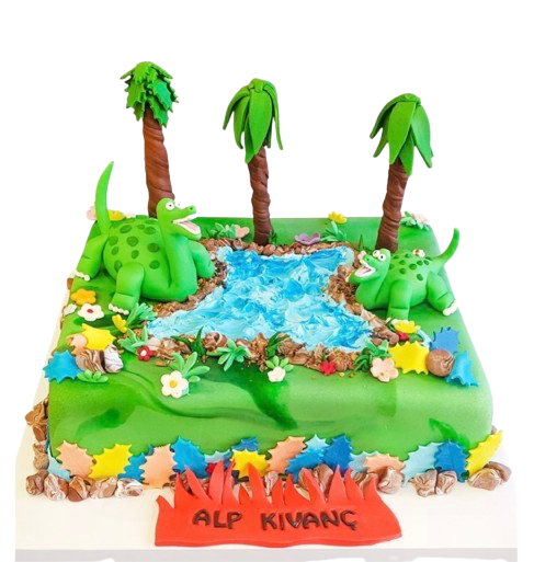 Dinazorlar Firarda Doğum Günü Pastası