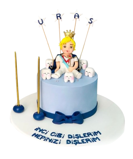 Figürlü Sevimli Diş Buğdayı Pastası
