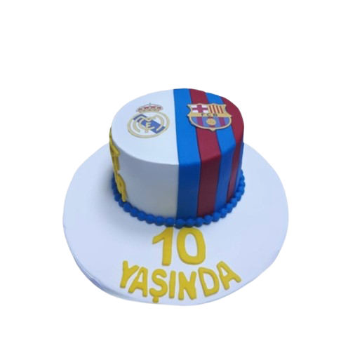 Barcelona vs Real Madrid Yaş Pastası