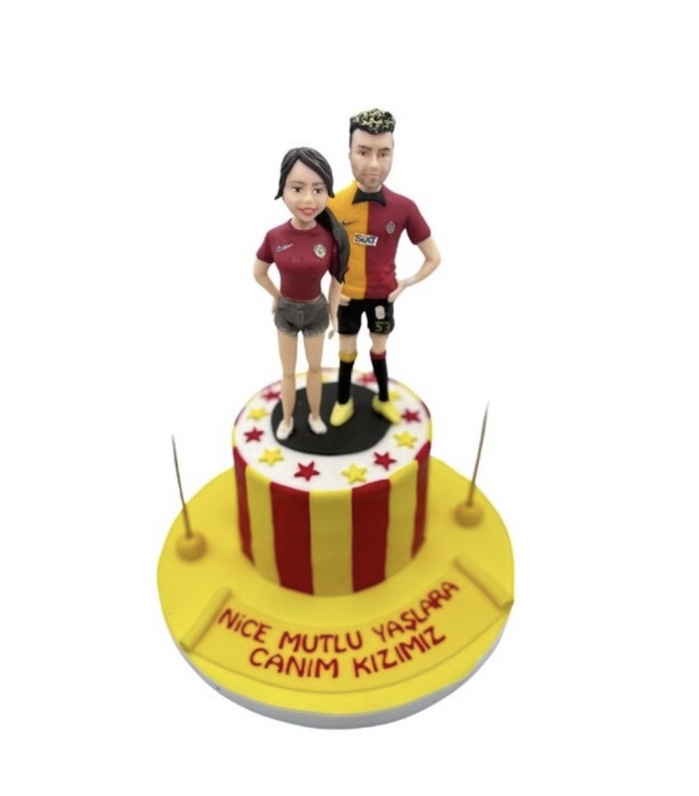 Figürlü Galatasaray Taraftar Pastası