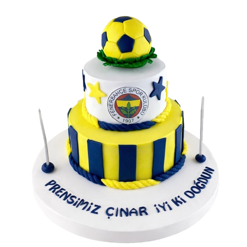 İki Katlı Fenerbahçe Taraftar Pastası