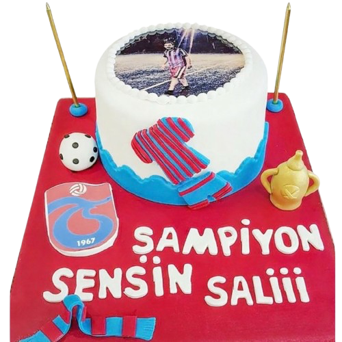 Trabzonsporlu Fotoğraflı Pasta