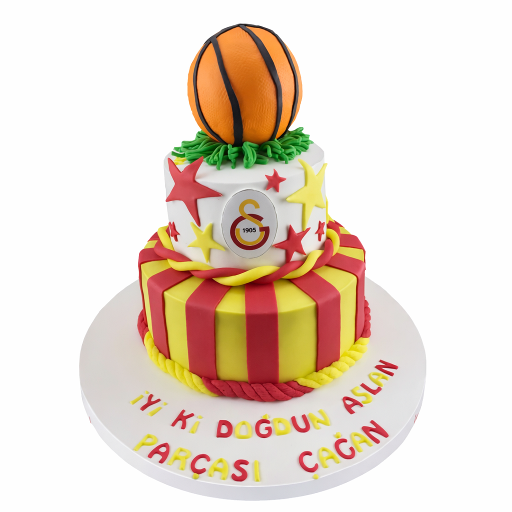 Galatasaray Amblemli Doğum Günü Pastası