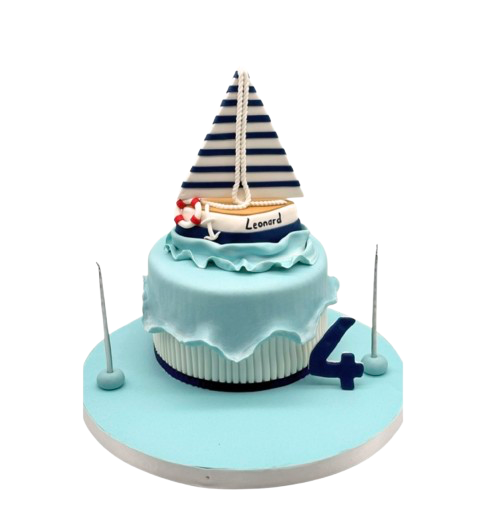 Yelkenli Doğum Günü Pastası
