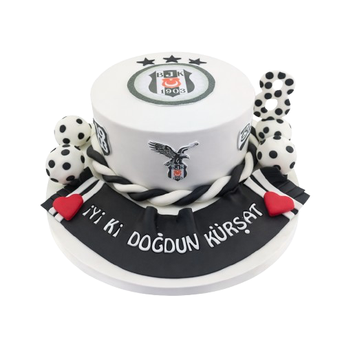 Rakamlı Beşiktaş Taraftar Pastası