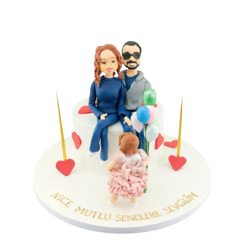 Çekirdek Aile Doğum Günü Pastası