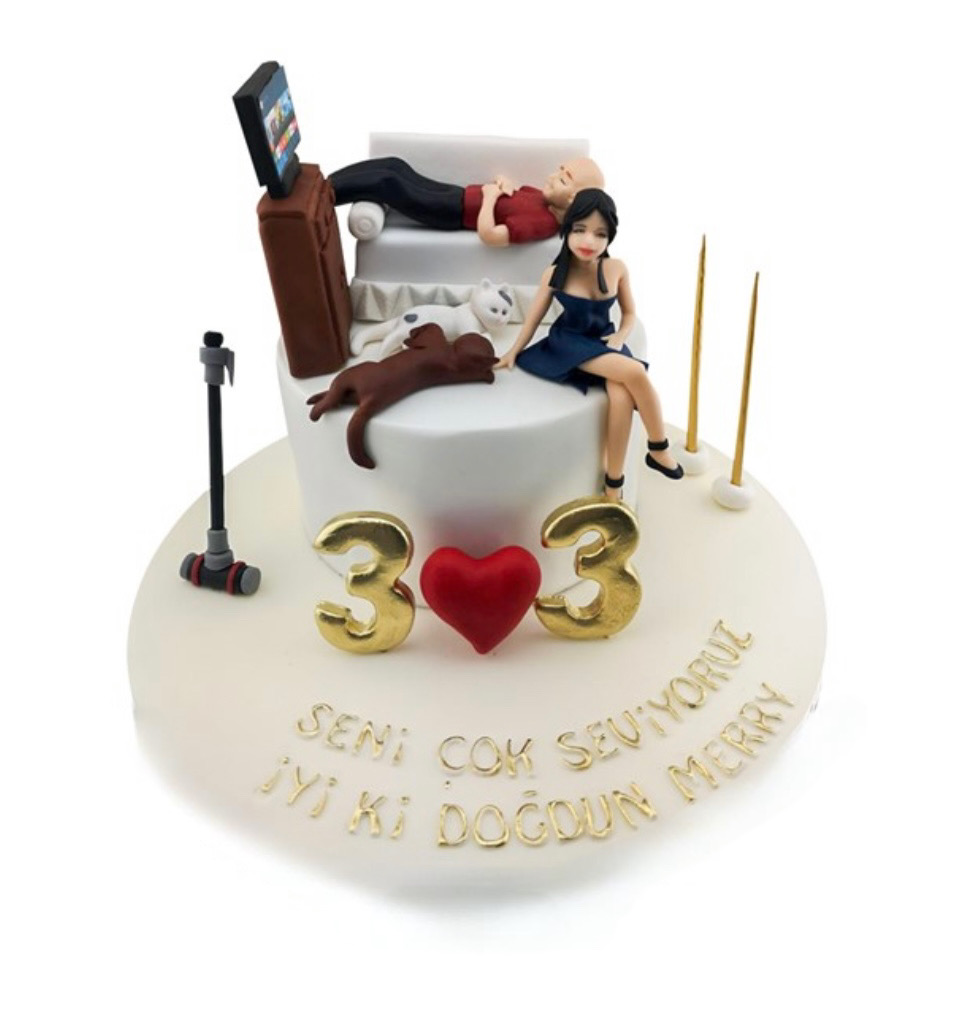 Yıldönümü Doğum Günü Pastası