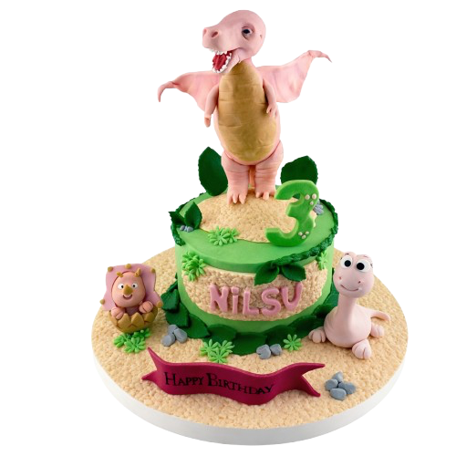 Kanatlı Dinazor Doğum Günü Pastası