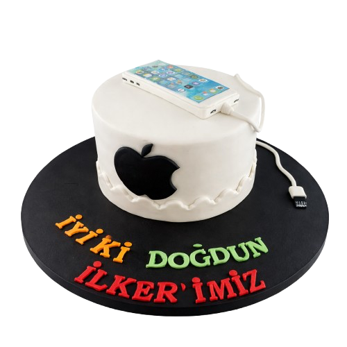 Apple Yazılımcısı Doğum Günü Pasta