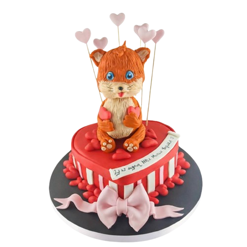 Sincap Figürlü Sevgili Butik Pasta