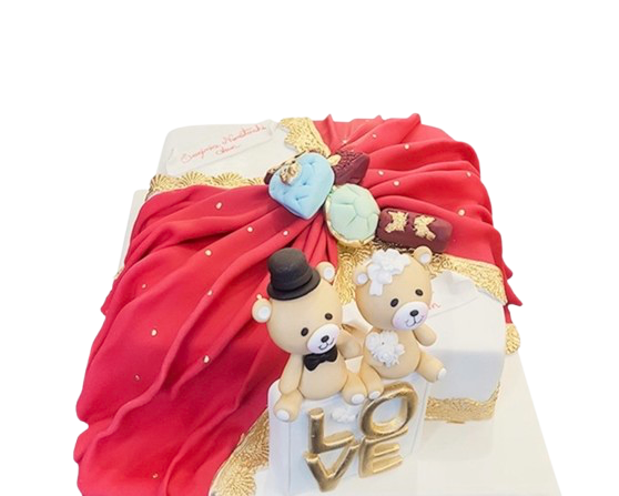 Sevimli Ayıcıklar Söz Nişan Pastası