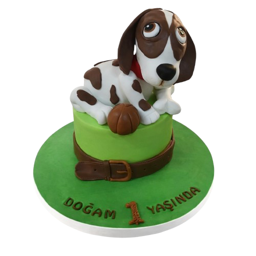 Sevimli Köpek Doğum Günü Pastası