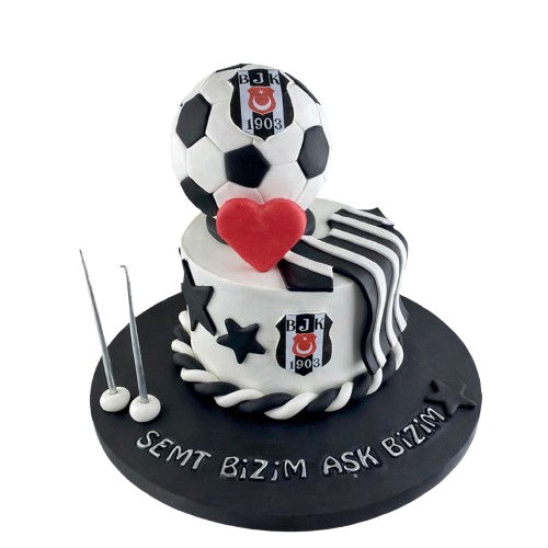 Beşiktaş Topu Doğum Günü Pastası