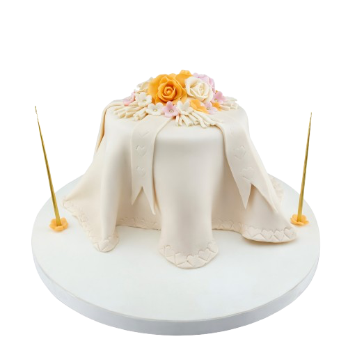 Renkli Çiçekler Sevgili Pastası