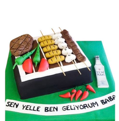 Izgara Keyfi Doğum Günü Pastası