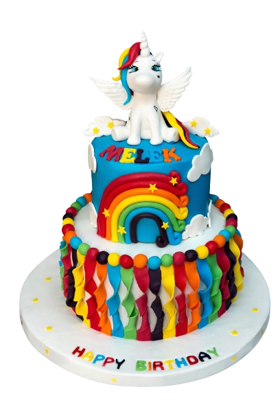 Gökkuşağı renkleri Butik Pasta