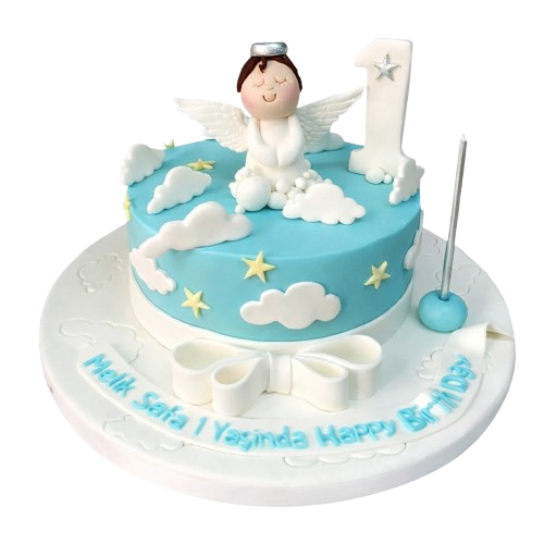 Melek Erkek Doğum Günü Pastası