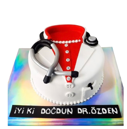 Kadın Doktor Doğum Günü Pastası