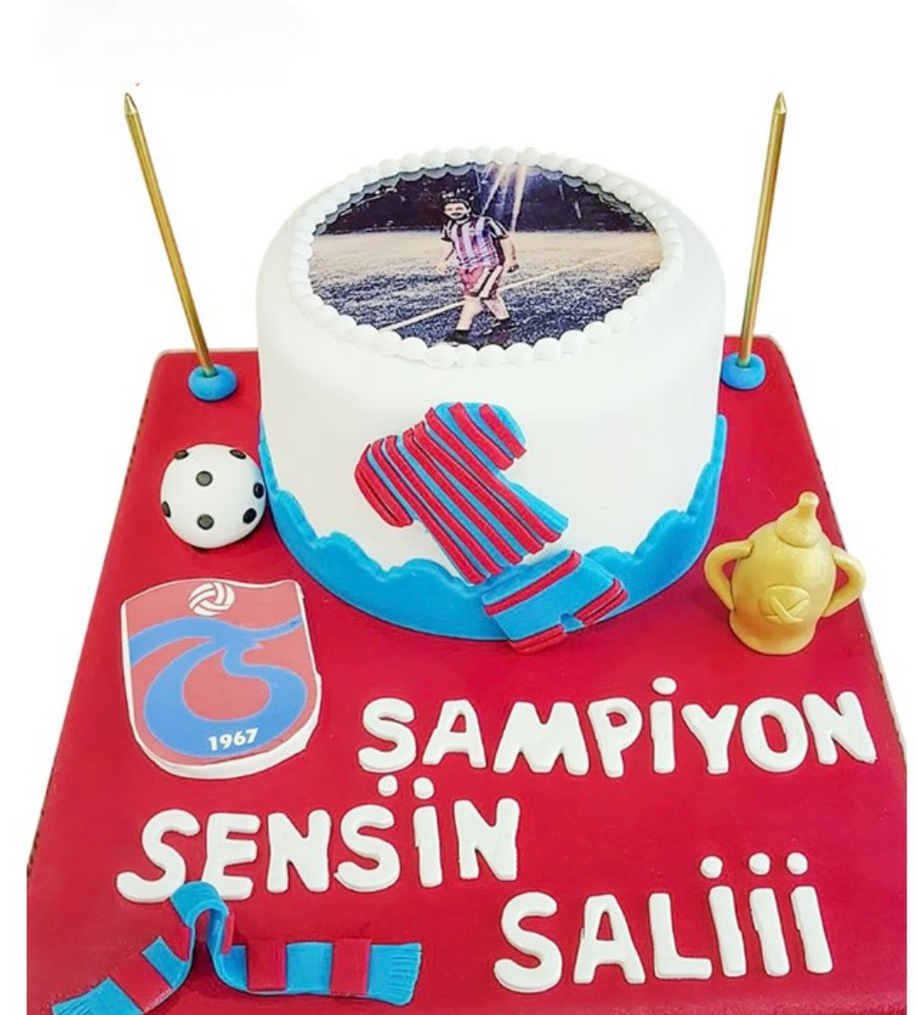 Trabzonsporlu Fotoğraflı Pasta