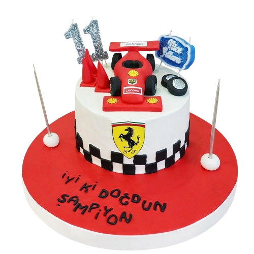 Ferrari Araba Doğum Günü Pastası