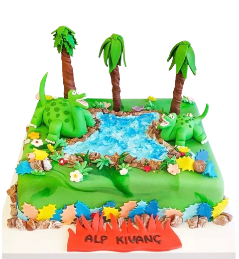 Dinazorlar Firarda Doğum Günü Pastası