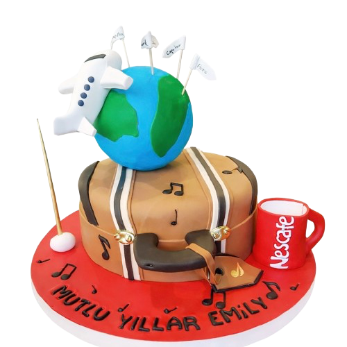 Dünya Turu Doğum Günü Pastası