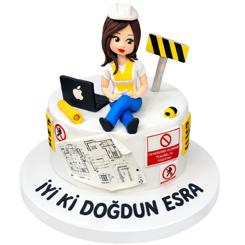 Mimar Kız Doğum Günü Pastası