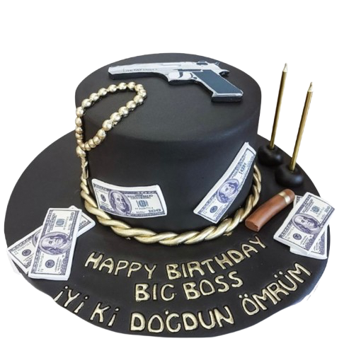 Mafya Babası Doğum Günü Pastası