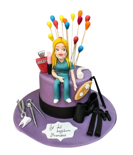 Kadın Diş Doktoru Doğum Günü Pastası