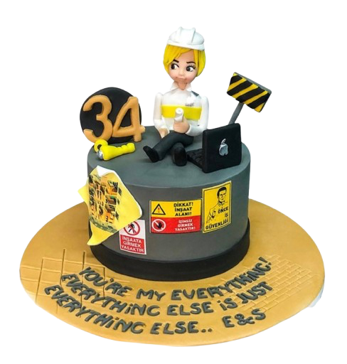 Erkek Mimar Doğum Günü Pastası