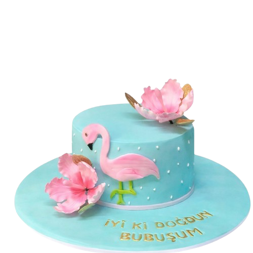 Kraft Flamingo Doğum Günü Pastası