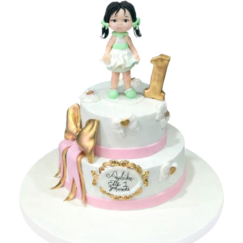 Melek Kızım Doğum Günü Pastası